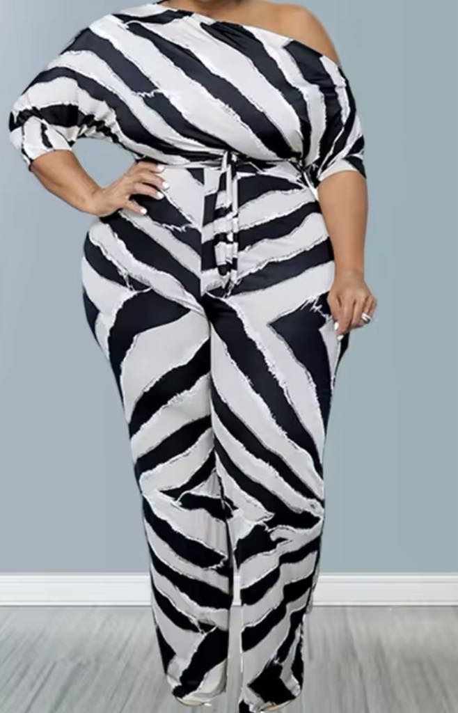 Black and White Jumpsuit